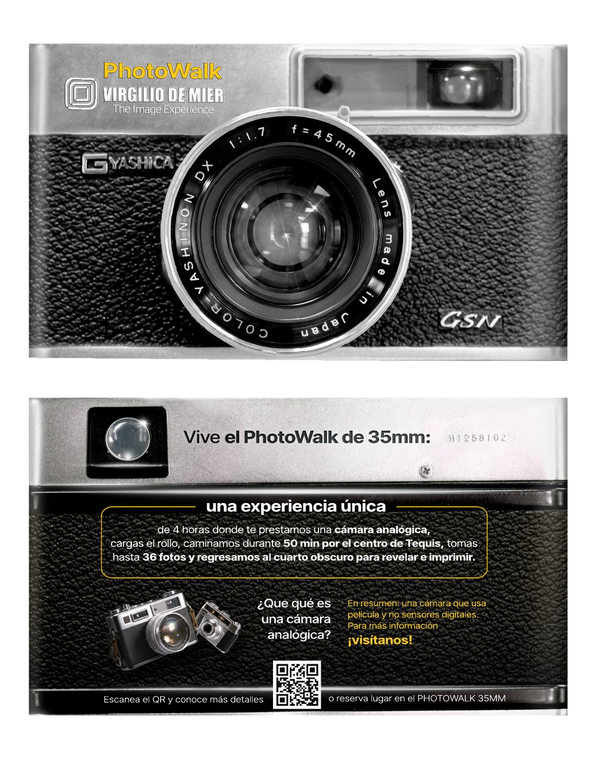 Flyer real de PhotoWalk