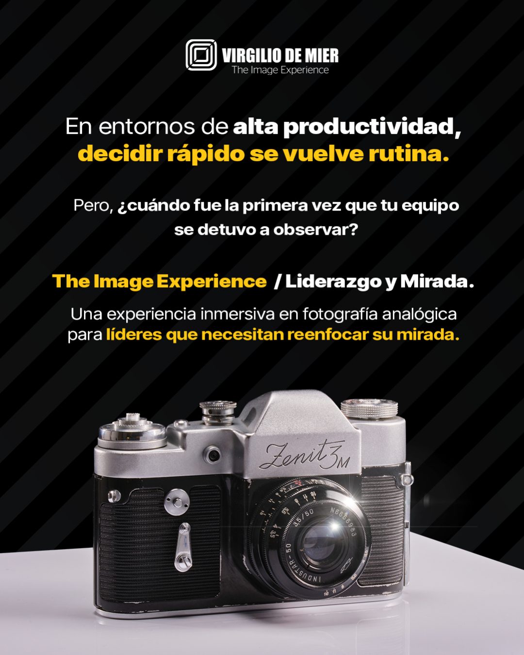 Anuncio real de retrato corporativo